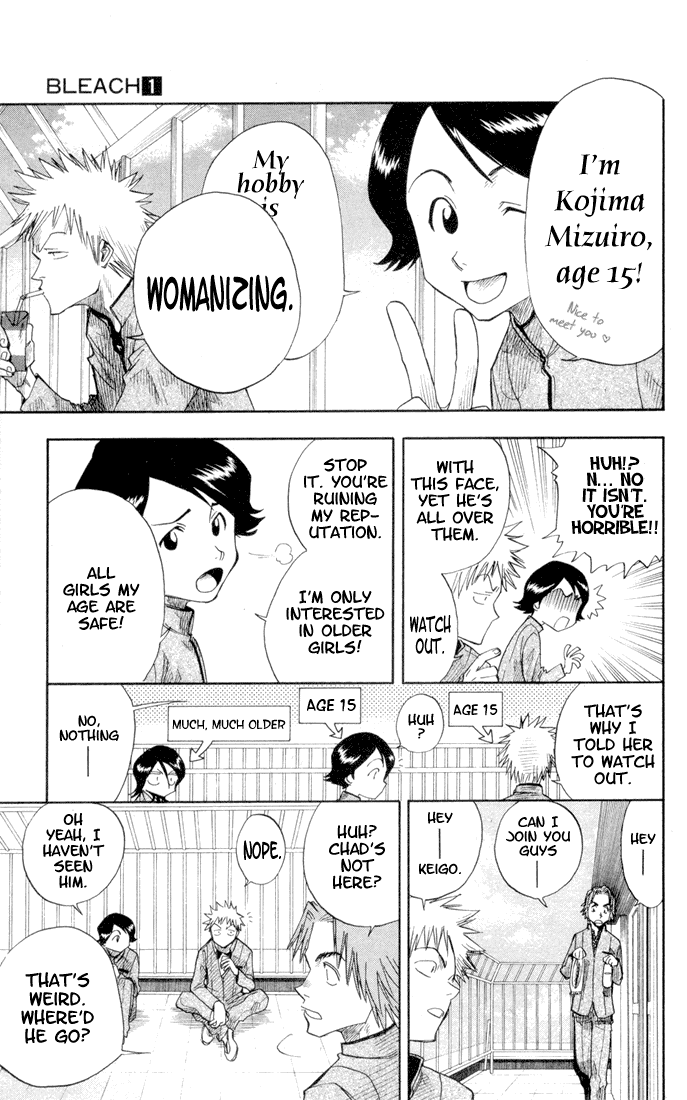 Bleach manga, chapter 7, page 8 of 24