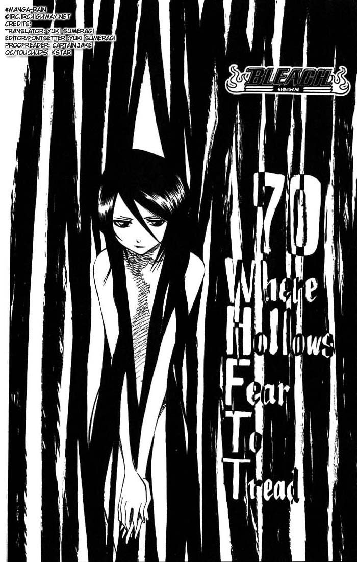 Bleach Chapter 70 page 4 - Chapter 70: Where Hollows Fear To Tread