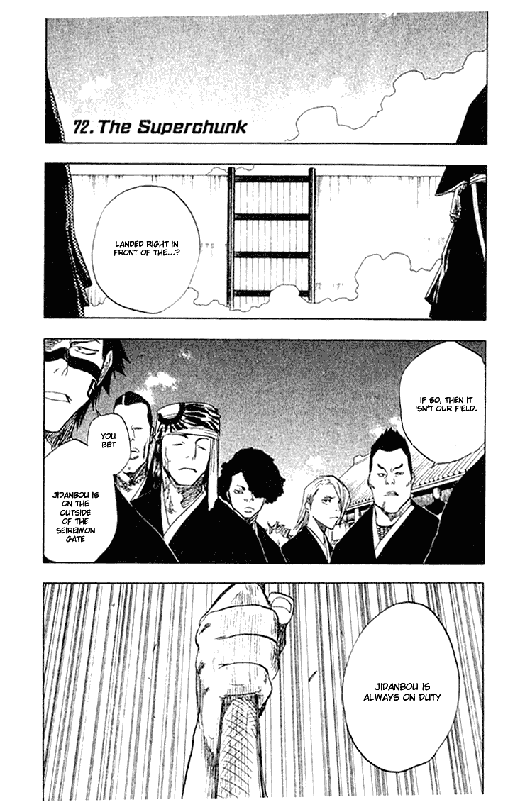 Bleach manga, chapter 72, page 1 of 20