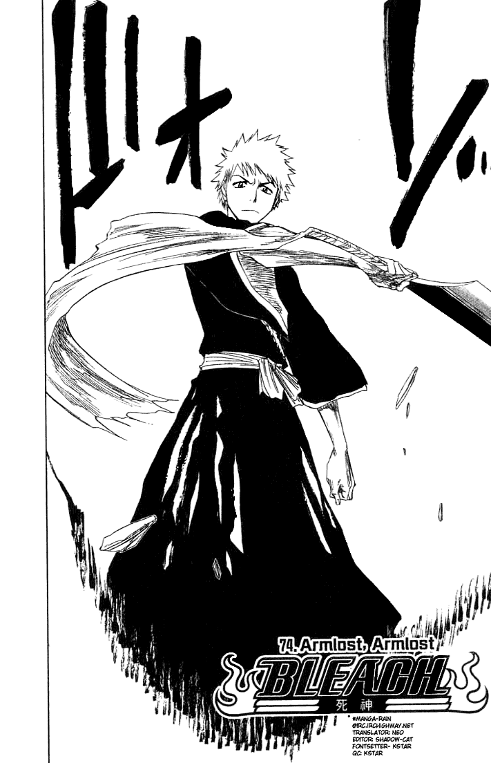 Bleach manga, chapter 74, page 2 of 20