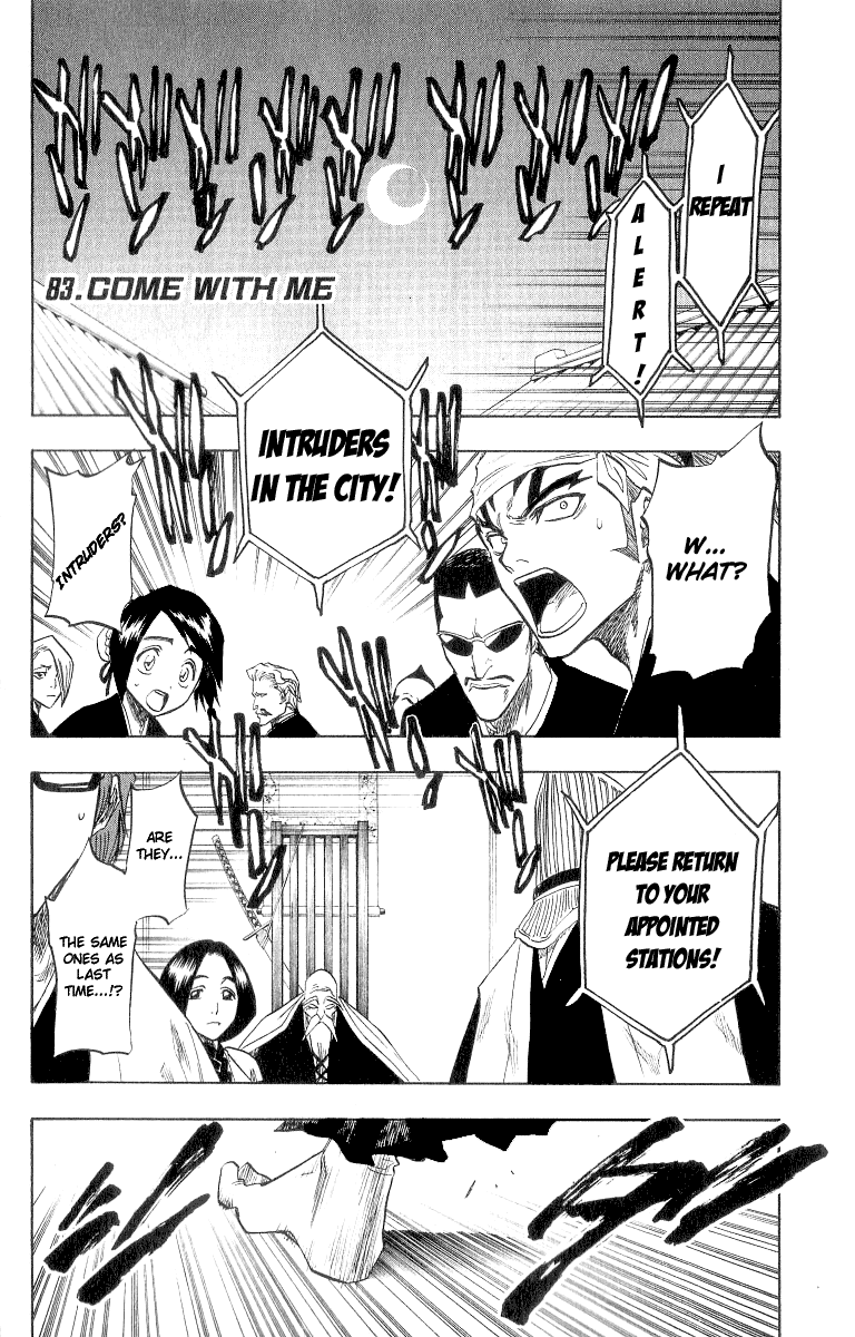 Bleach Chapter 83 page 1 - Chapter 83: Come with Me