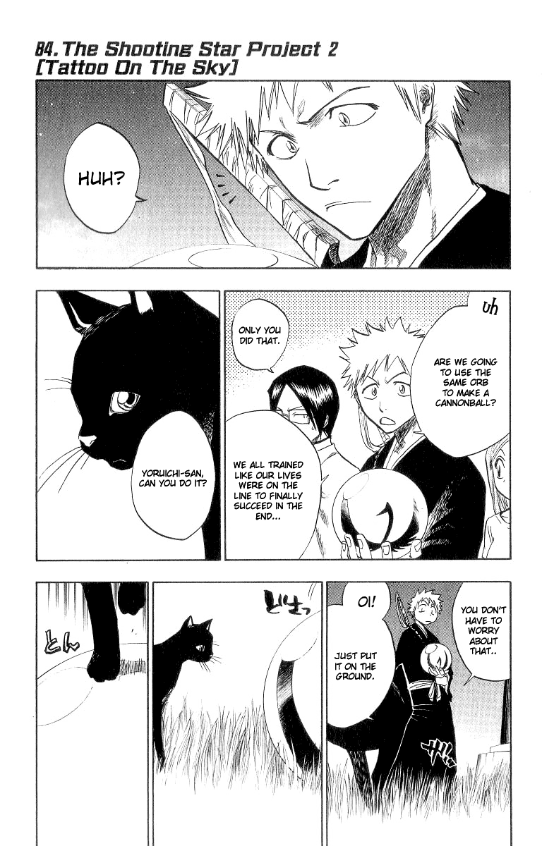 Bleach Chapter 84 page 1 - Chapter 84: The Shooting Star Project 2 (Tattoo On The Sky)