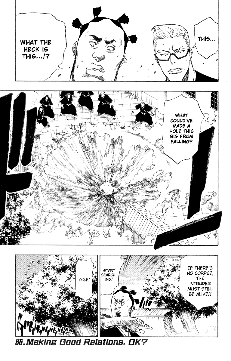 Bleach Chapter 86 page 1 - Chapter 86: Making Good Relations, Ok?