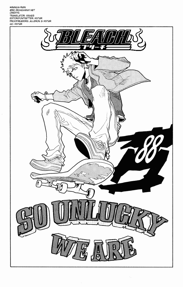 Bleach manga, chapter 88, page 1 of 20