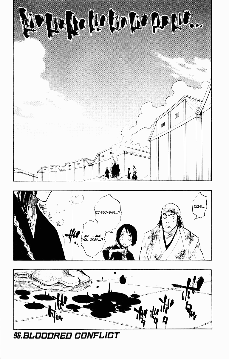 Bleach Chapter 96 page 1 - Chapter 96: Bloodred Conflict