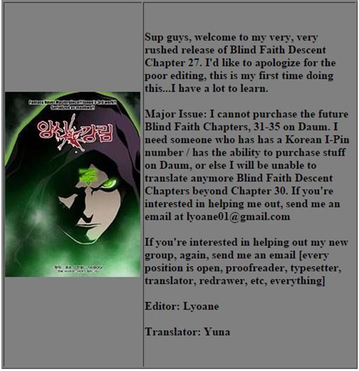 Blind Faith Descent Chapter 27 page 17 - Chapter 27