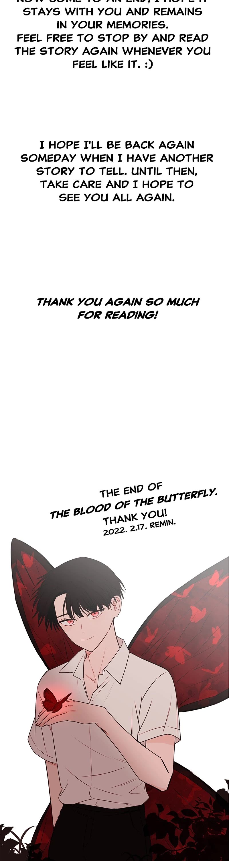 Blood and Butterflies Chapter 84 page 7 - Chapter 84: Ep. 84 - Afterword [END]