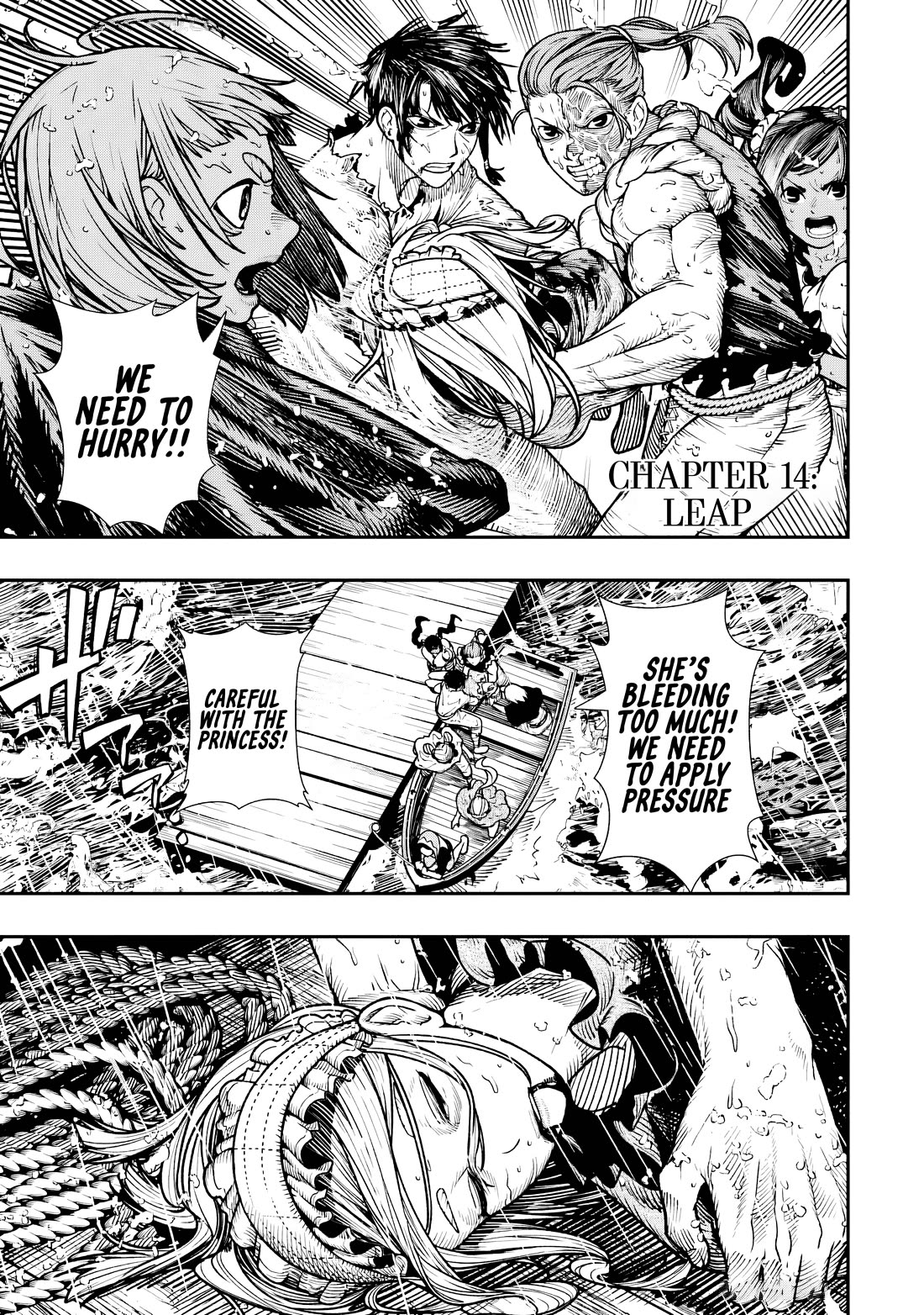 Blood-crawling Princess of a Ruined Country Chapter 14 page 1 - Chapter 14: Leap