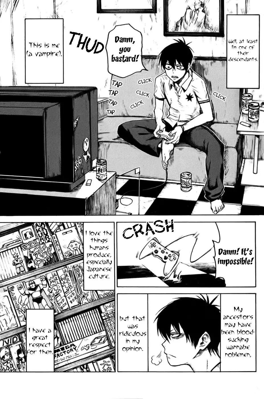 Blood Lad Chapter 1 page 4 - Chapter 1