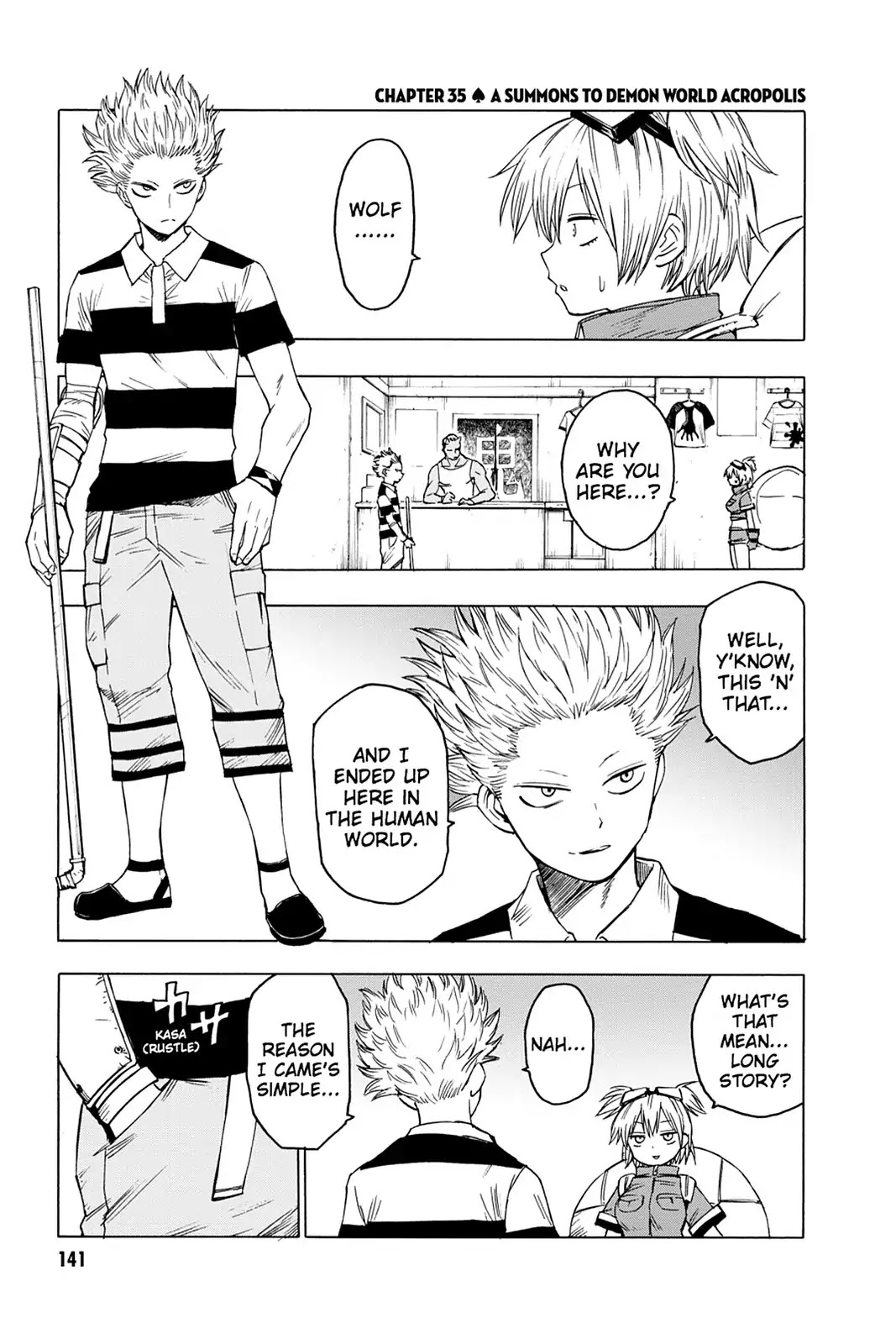 Blood Lad Chapter 35 page 1 - Chapter 35: A Summons to Demon World Acropolis