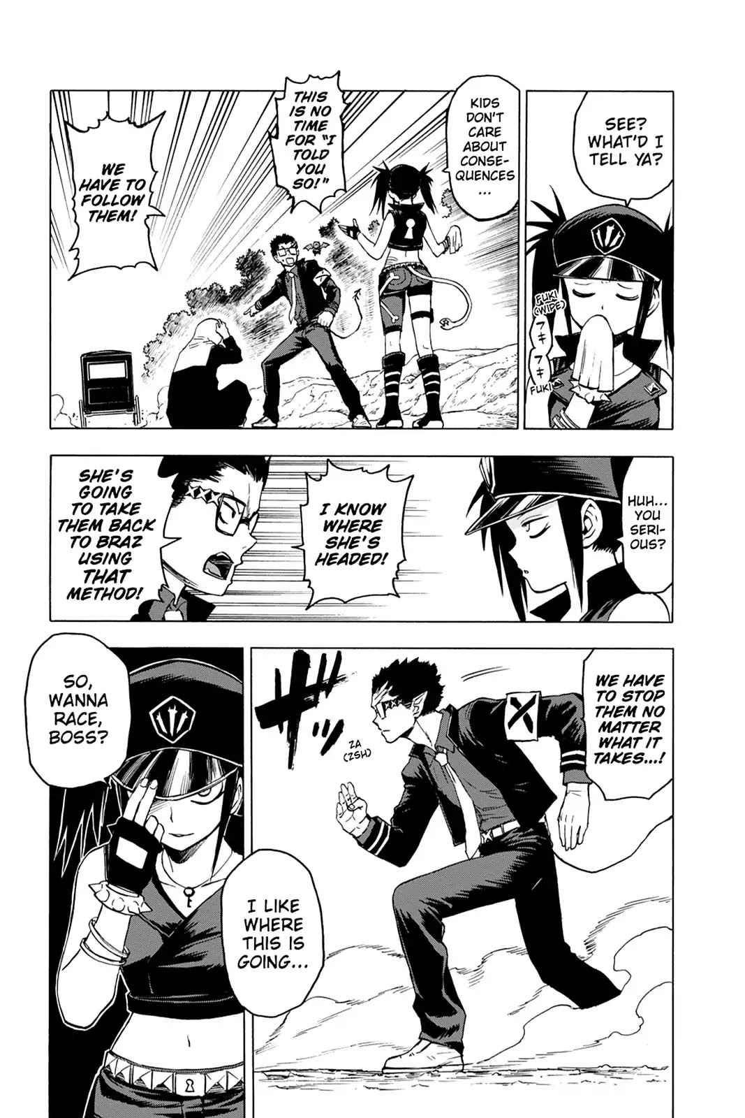 Blood Lad Chapter 38 page 13 - Chapter 38: Start the Kids' Car!