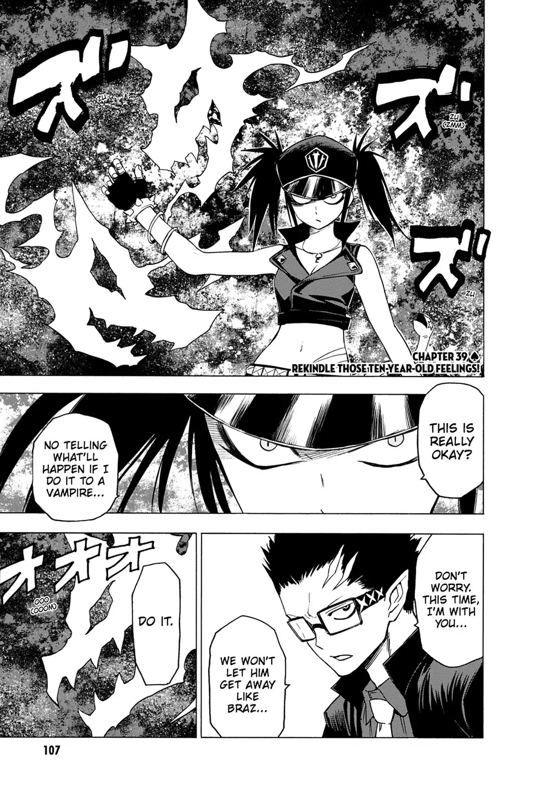 Blood Lad Chapter 39 page 1 - Chapter 39: Rekindle Those Ten-Year-Old Feelings!
