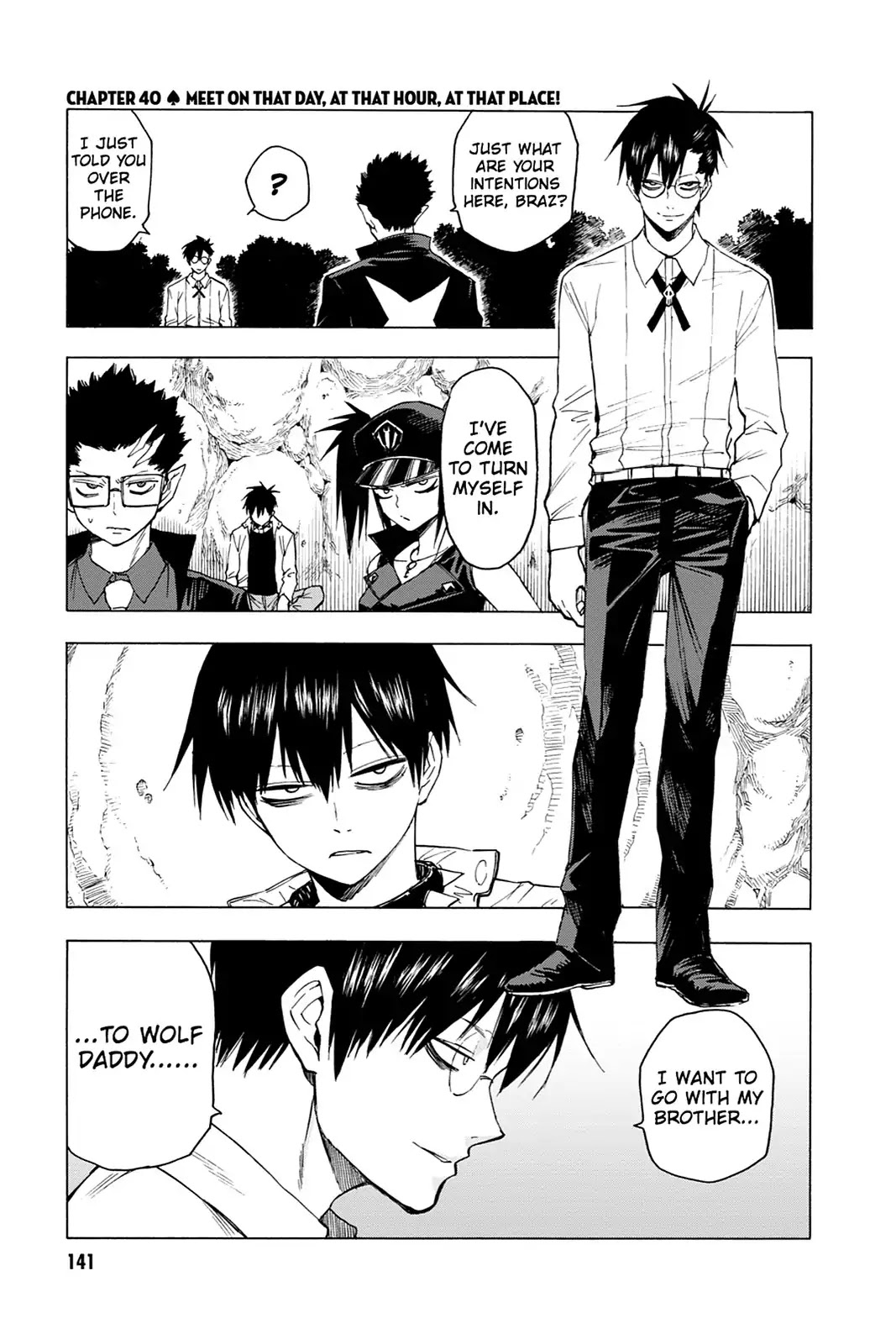 Blood Lad Chapter 40 page 1 - Chapter 40: Meet on That Day, at That Hour, at That Place!