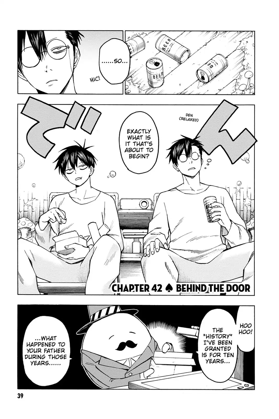 Blood Lad Chapter 42 page 1 - Chapter 42: Behind the Door
