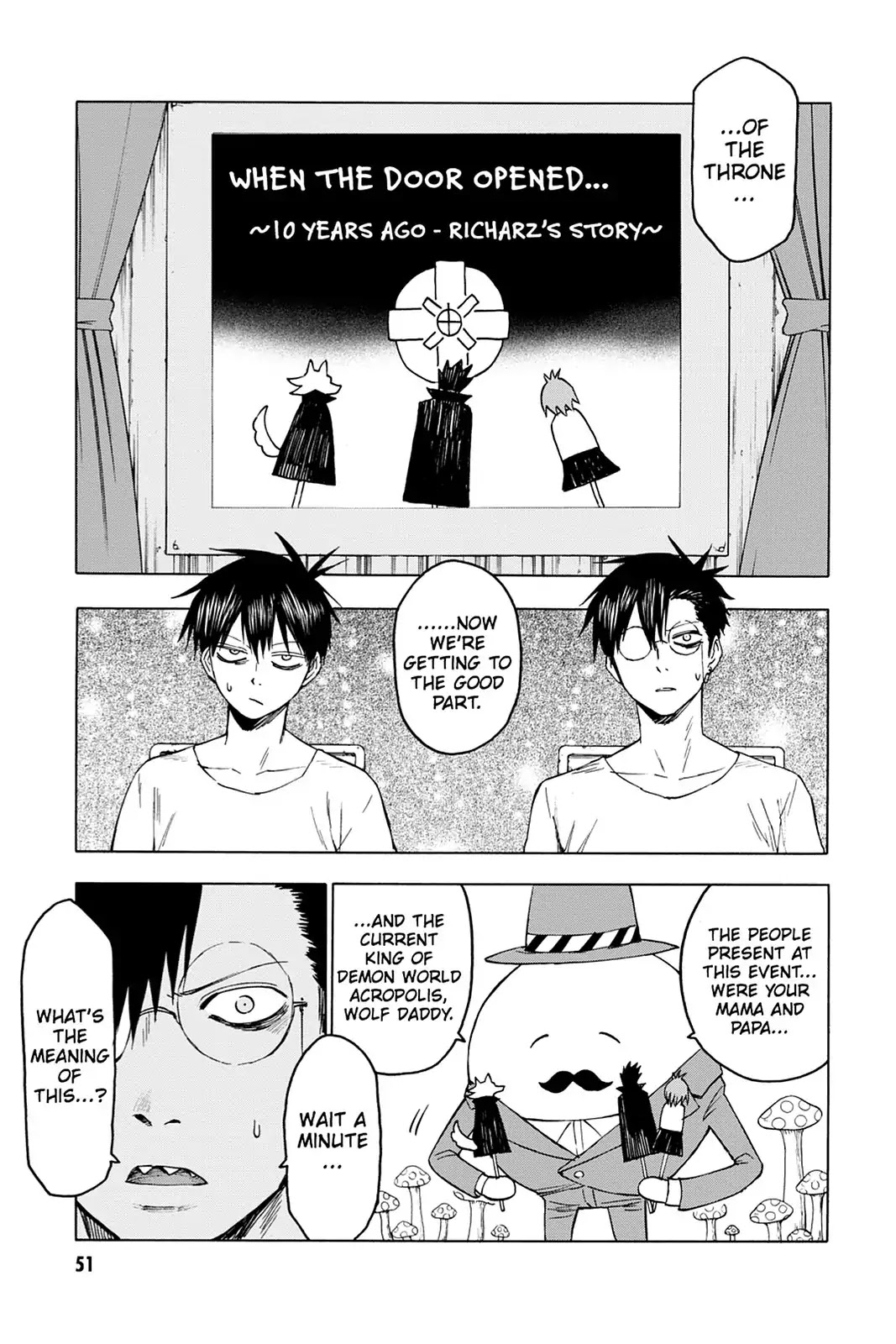 Blood Lad Chapter 42 page 13 - Chapter 42: Behind the Door