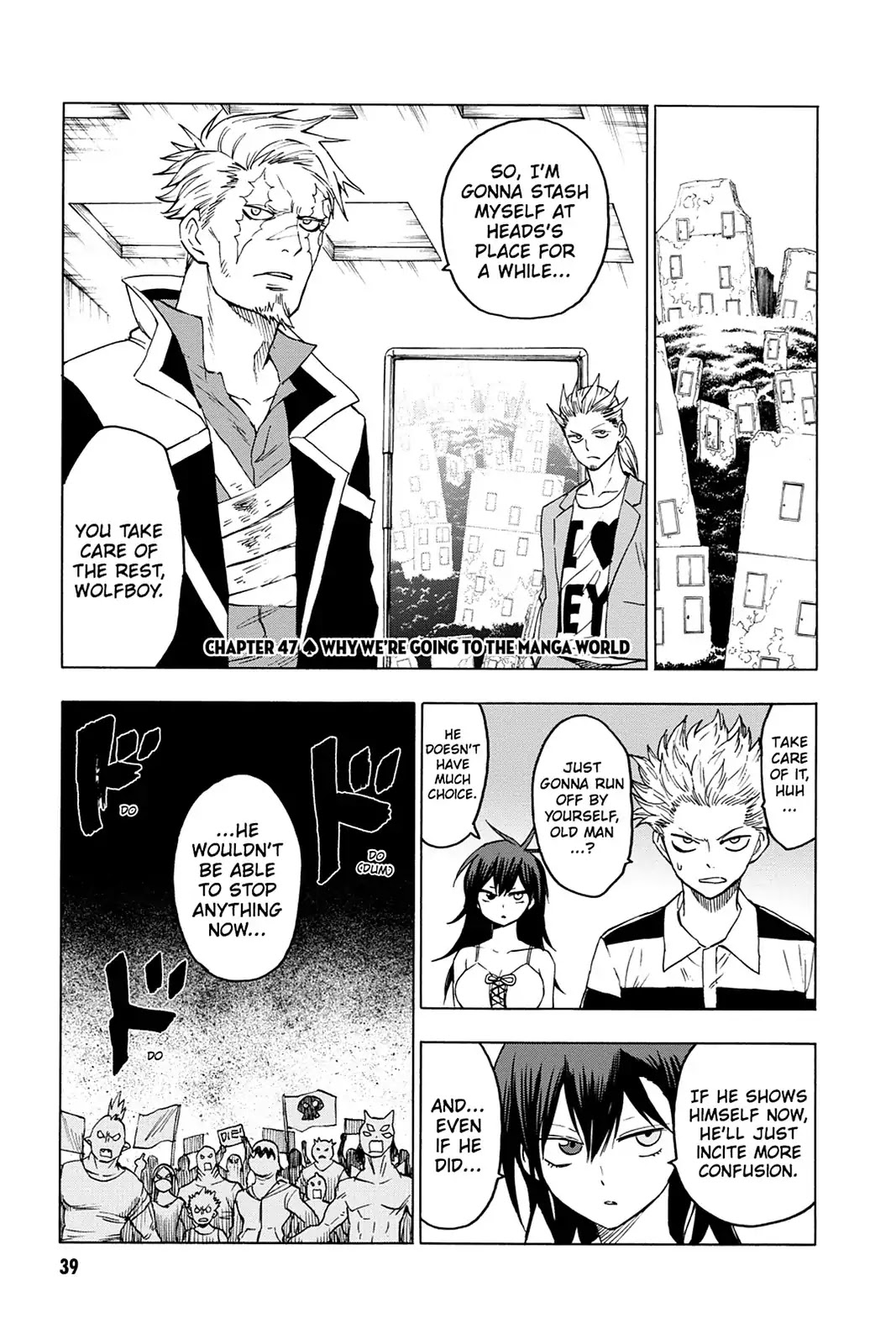 Blood Lad Chapter 47 page 1 - Chapter 47: Why We're Coming to the Manga World