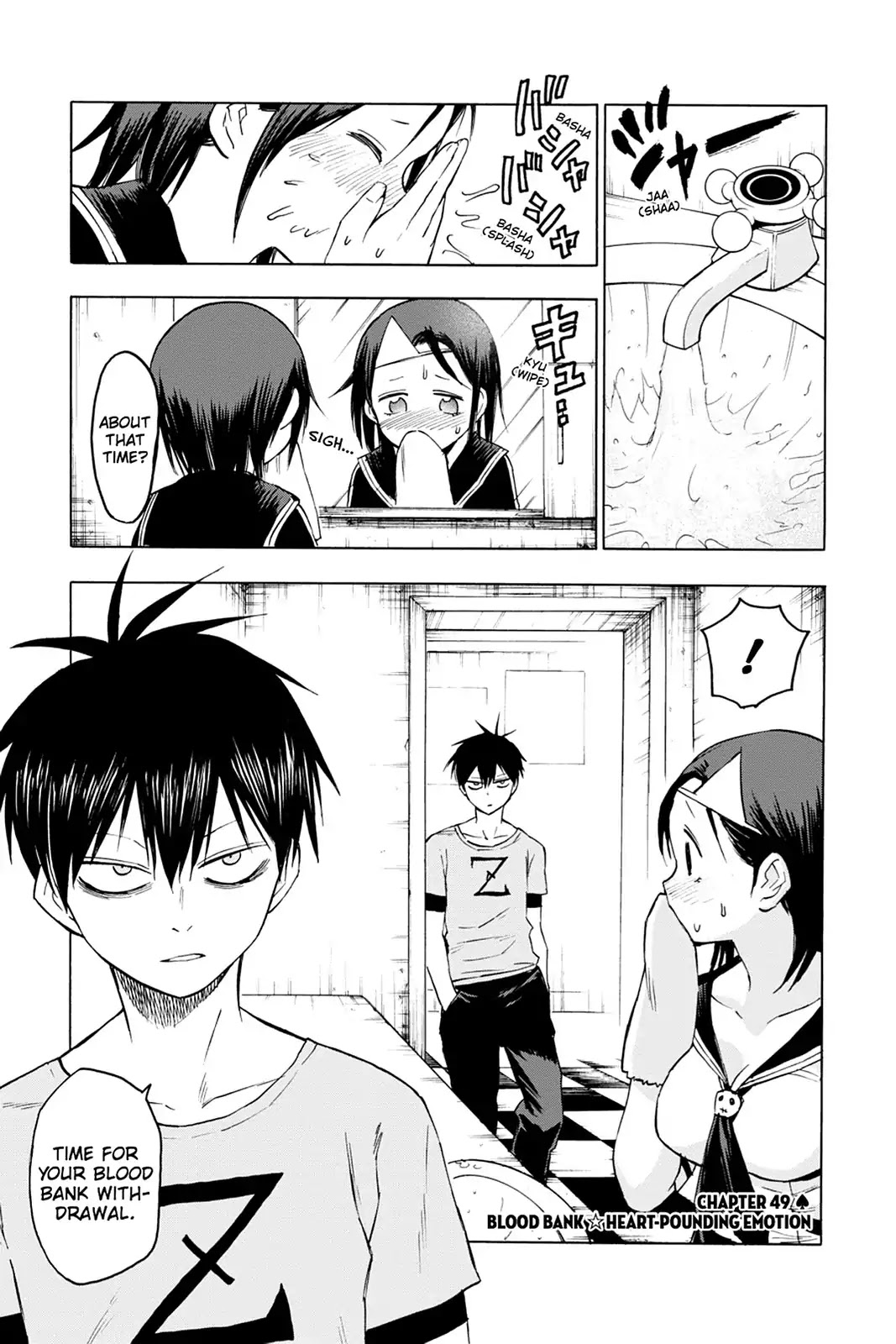 Blood Lad Chapter 49 page 1 - Chapter 49: Blood Bank's✩Heart-pounding Emotion
