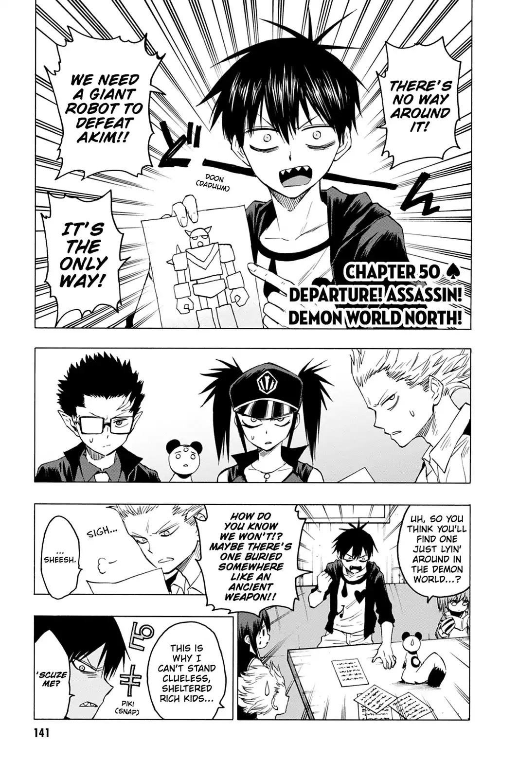 Blood Lad Chapter 50 page 1 - Chapter 50: Departure! Assassin! Demon World North!