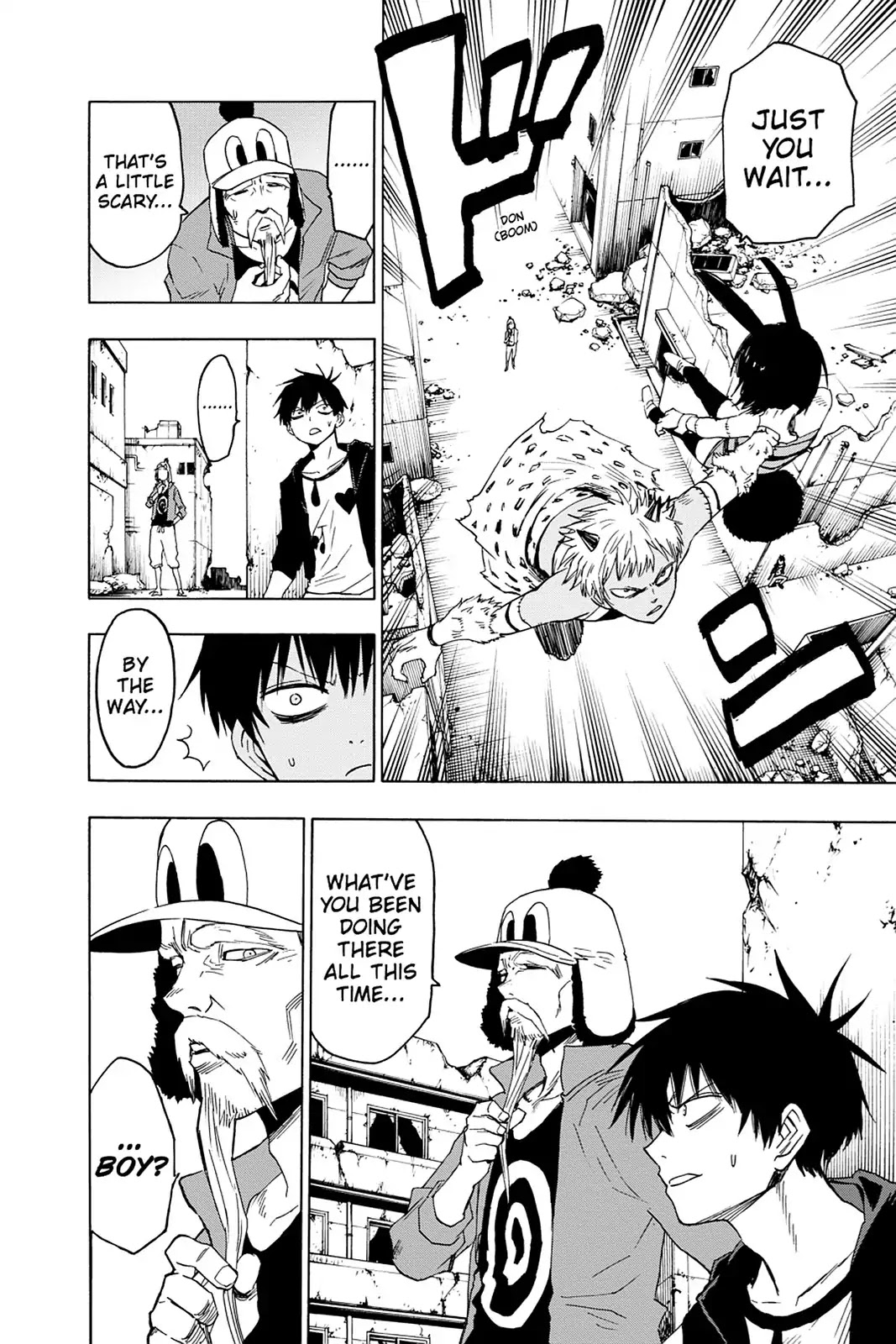 Blood Lad Chapter 53 page 6 - Chapter 53: The Old Soldiers' Network