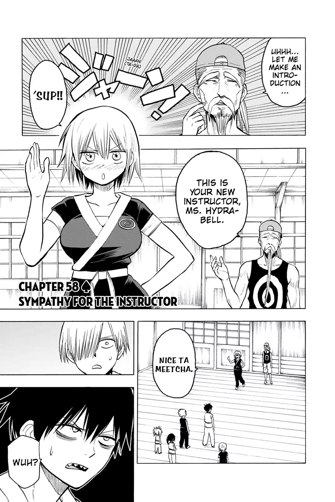 Blood Lad Chapter 58 page 1 - Chapter 58: Sympathy for the Instructor
