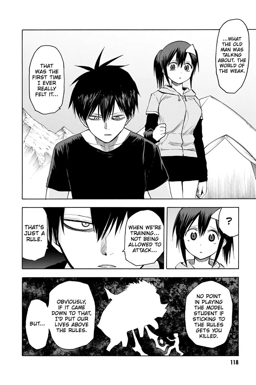 Blood Lad Chapter 64 page 12 - Chapter 64: The World of the Weak