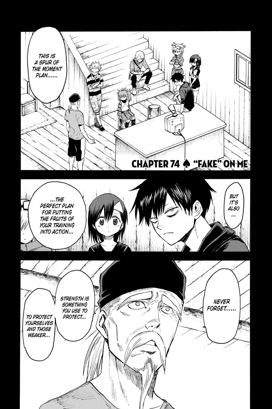 Blood Lad Chapter 74 page 1 - Chapter 74: "Fake" on Me