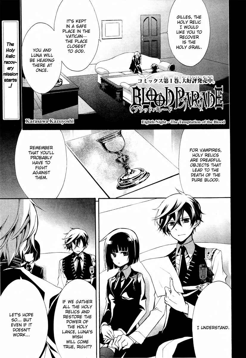 Blood Parade Chapter 8 page 1 - Chapter 8