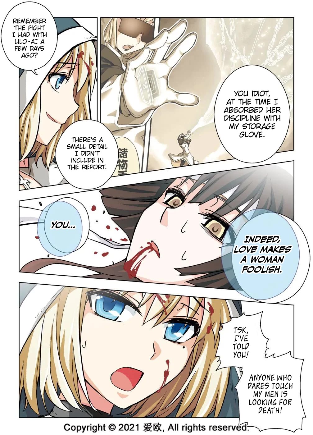 Bloodline Chapter 21 page 11 - Chapter 21: Heart Ward of Thousand Miles III --Gone with wind?