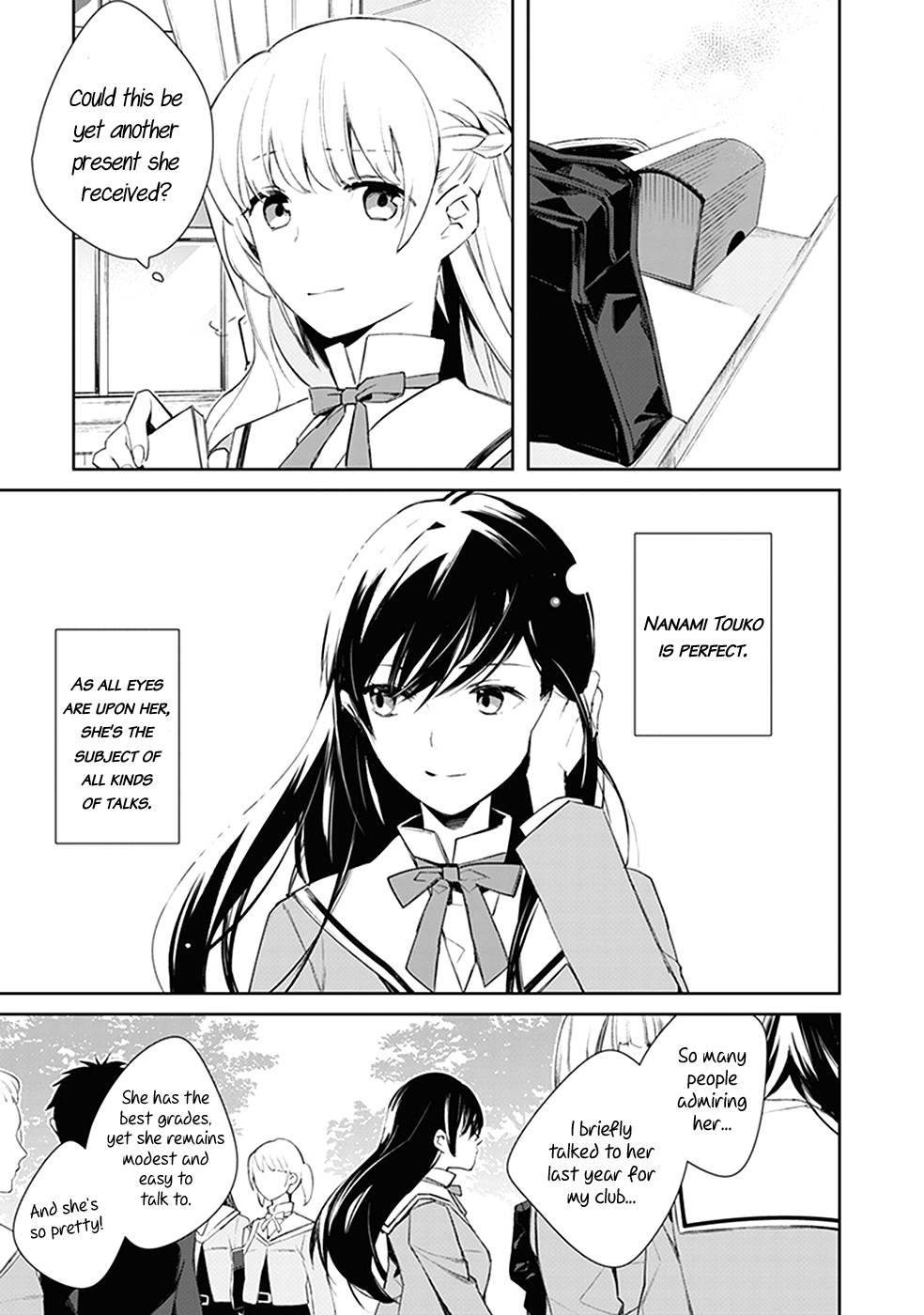 Bloom Into You: Official Comic Anthology Chapter 6 page 4 - Chapter 6: In the Box