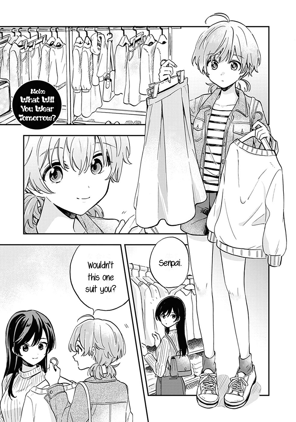 Bloom Into You: Official Comic Anthology Chapter 9 page 2 - Chapter 9: What Will You Wear Tomorrow?
