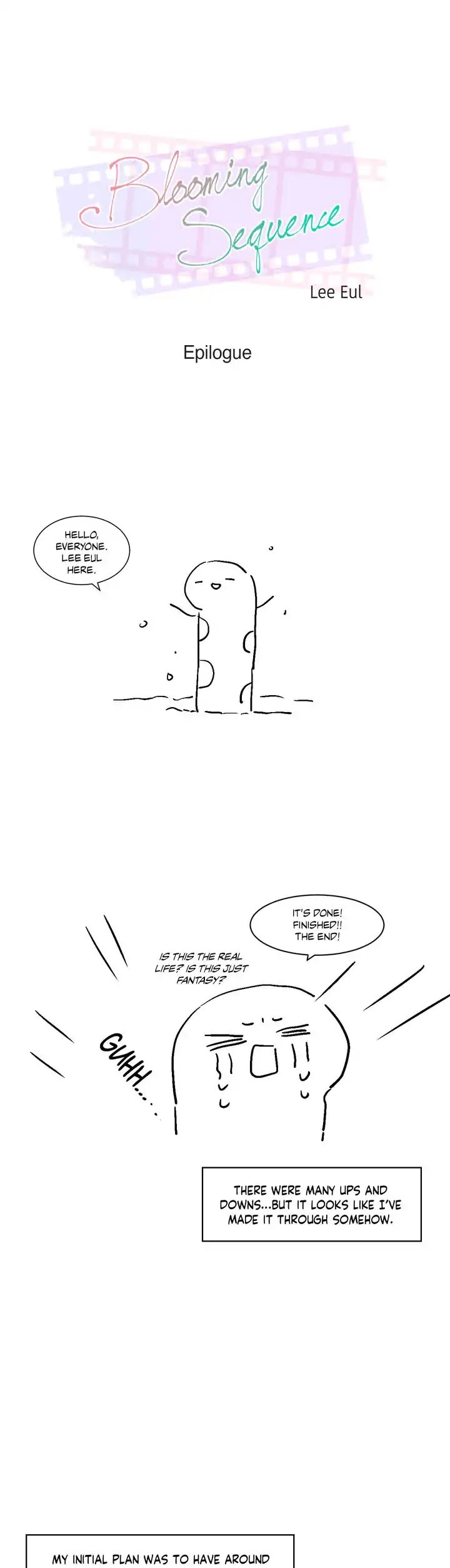 Blooming Sequence Chapter 77.5 page 1 - Epilogue: Creator's Note