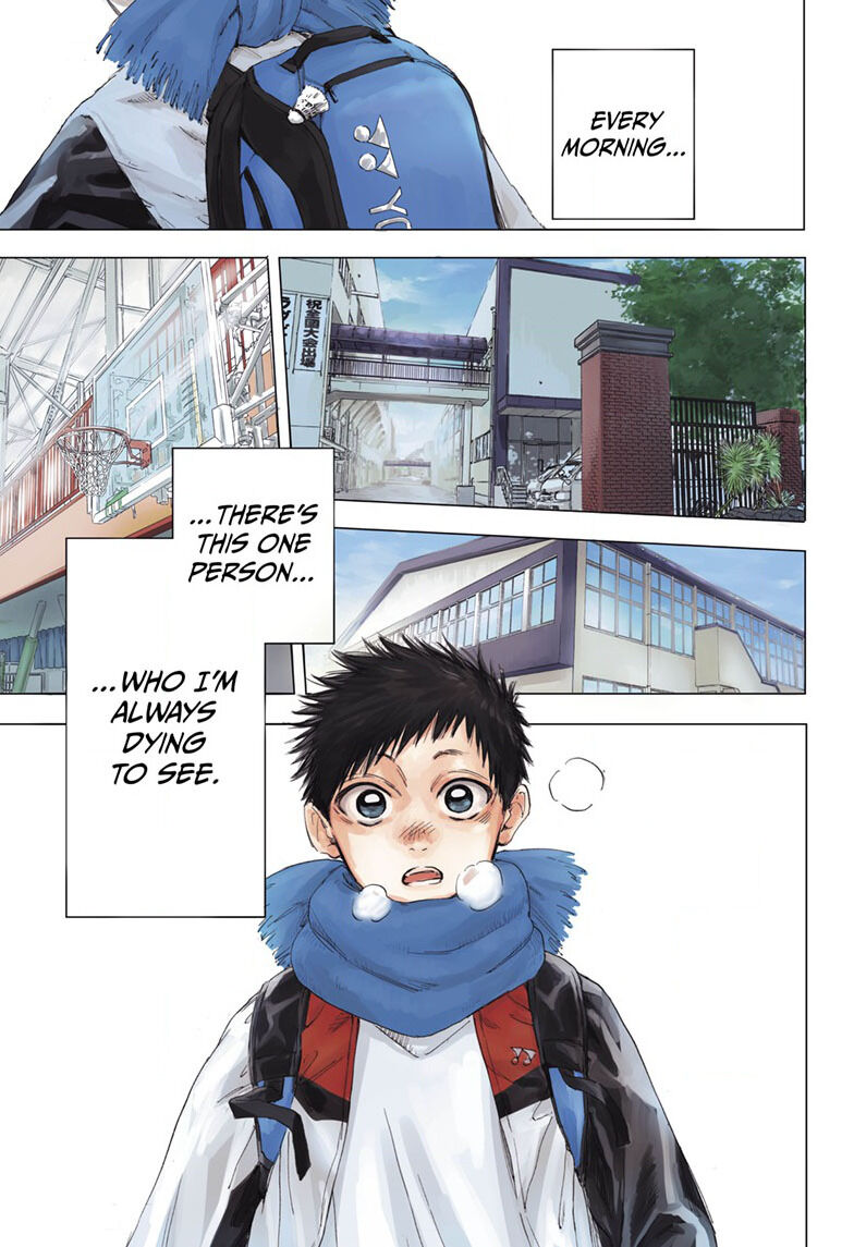 Blue Box Chapter 1 page 1 - Chapter 1: Chinatsu Senpai