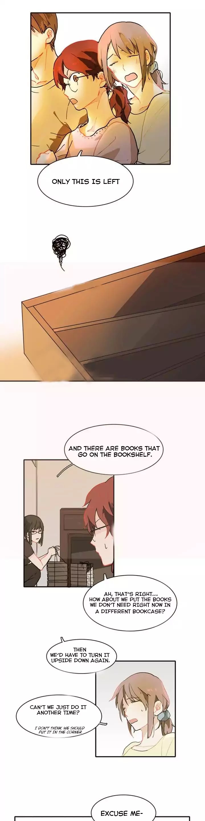 Blue Cheese Table Chapter 1 page 15 - Chapter 1: Cleaning, Bookcase And Right Hand