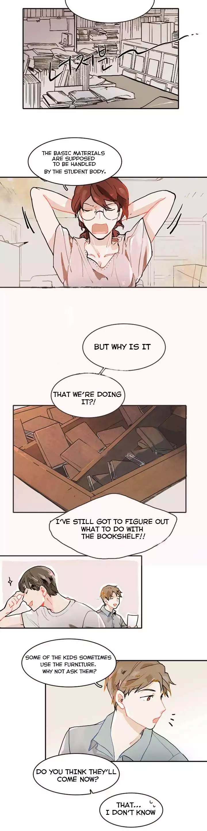 Blue Cheese Table Chapter 1 page 6 - Chapter 1: Cleaning, Bookcase And Right Hand