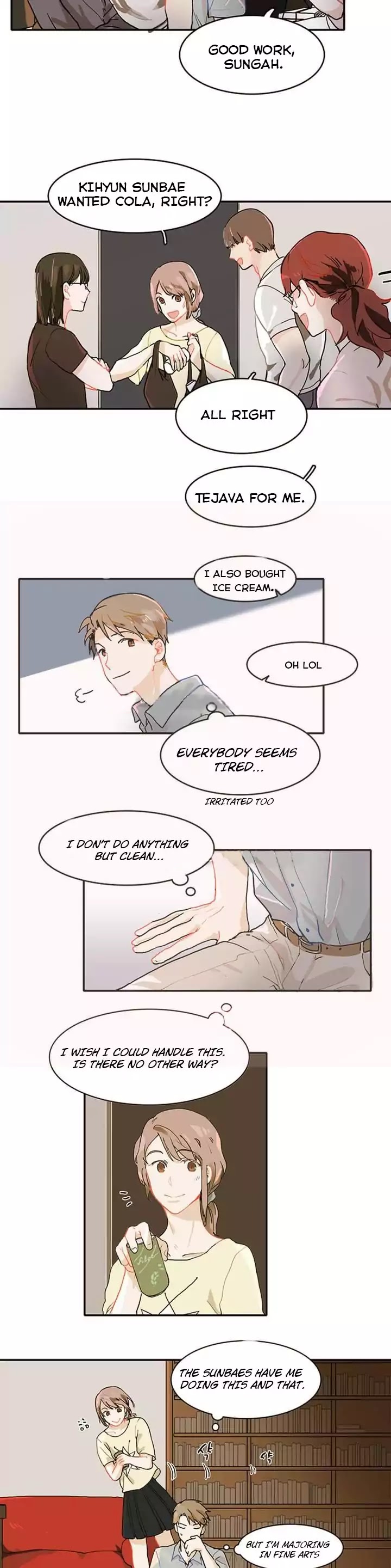 Blue Cheese Table Chapter 1 page 8 - Chapter 1: Cleaning, Bookcase And Right Hand
