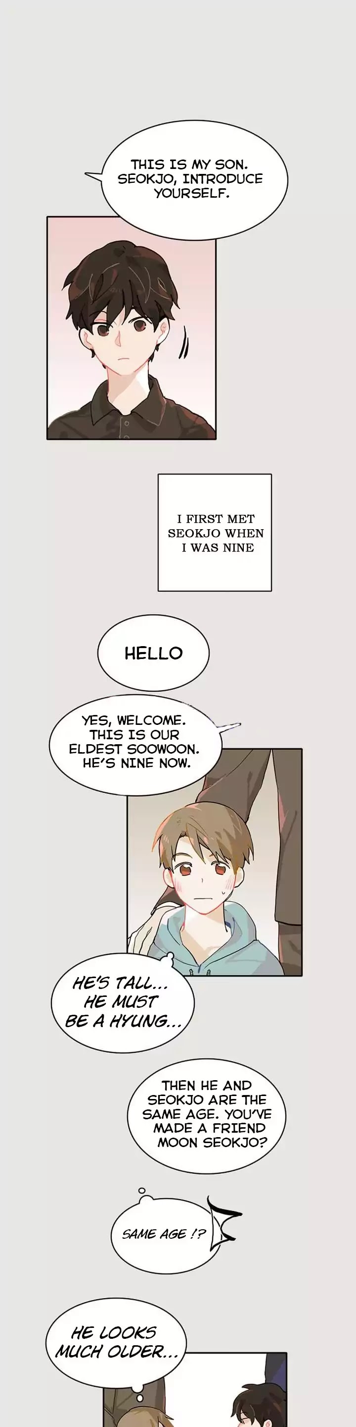 Blue Cheese Table Chapter 5 page 1 - Chapter 5: A Childhood Scene
