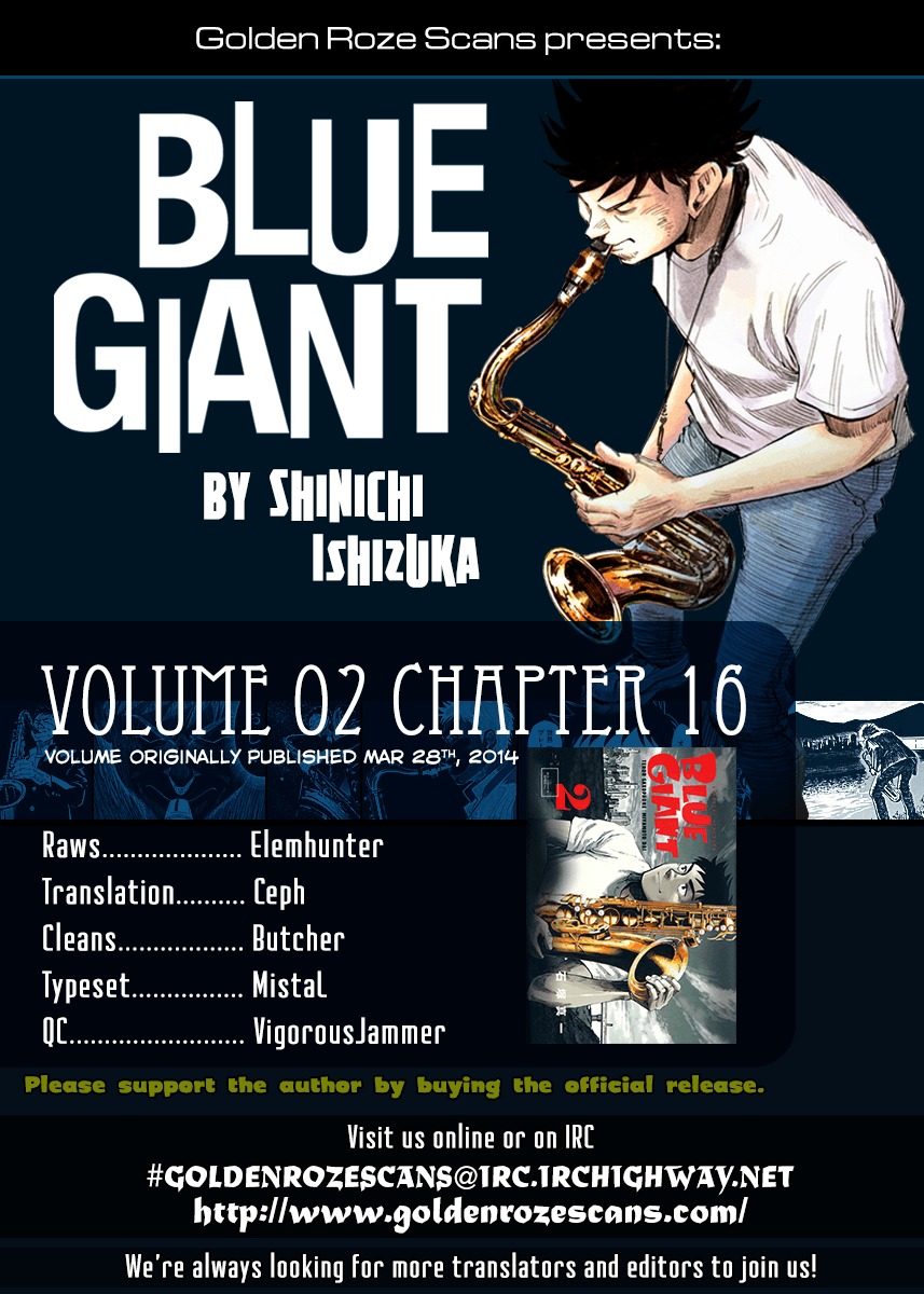 Blue Giant Chapter 16 page 34 - Chapter 16: Strong Man