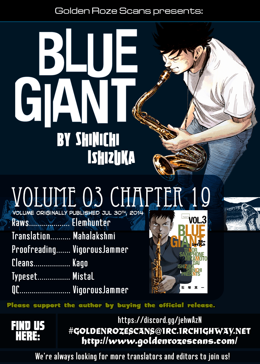 Blue Giant Chapter 19 page 1 - Chapter 19: Countdown