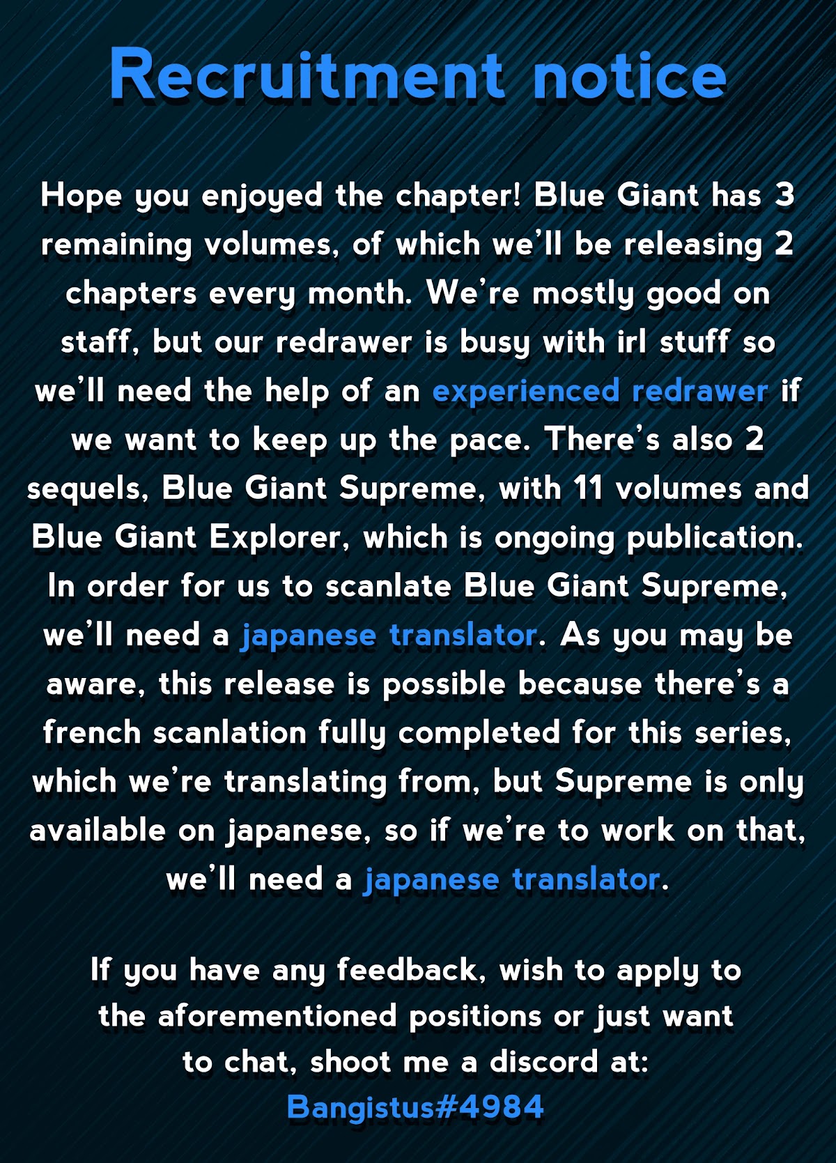Blue Giant Chapter 58 page 26 - Chapter 58: Alone And I