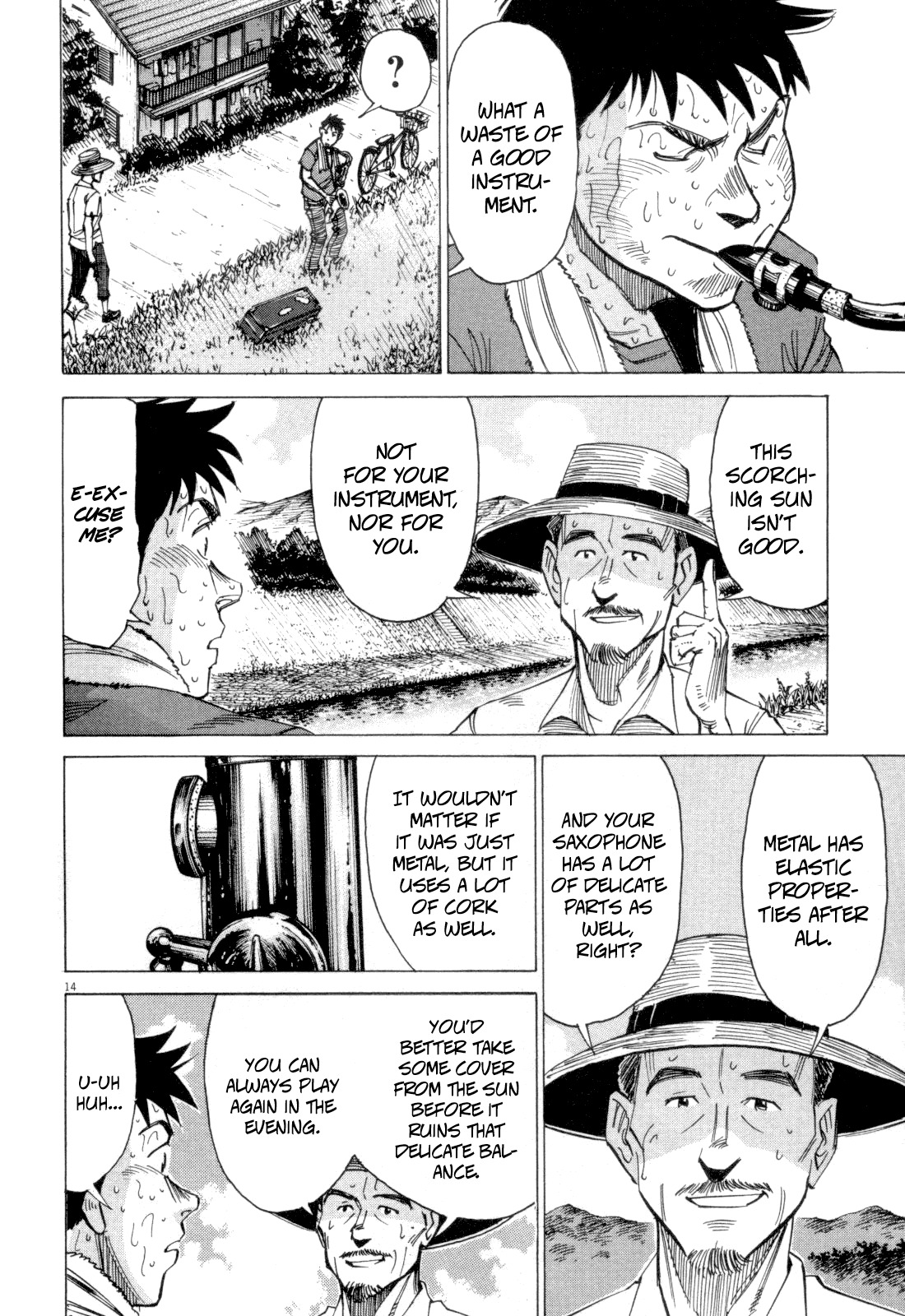 Blue Giant Chapter 8 page 14 - Chapter 8: Slow Hot Wind + Omake