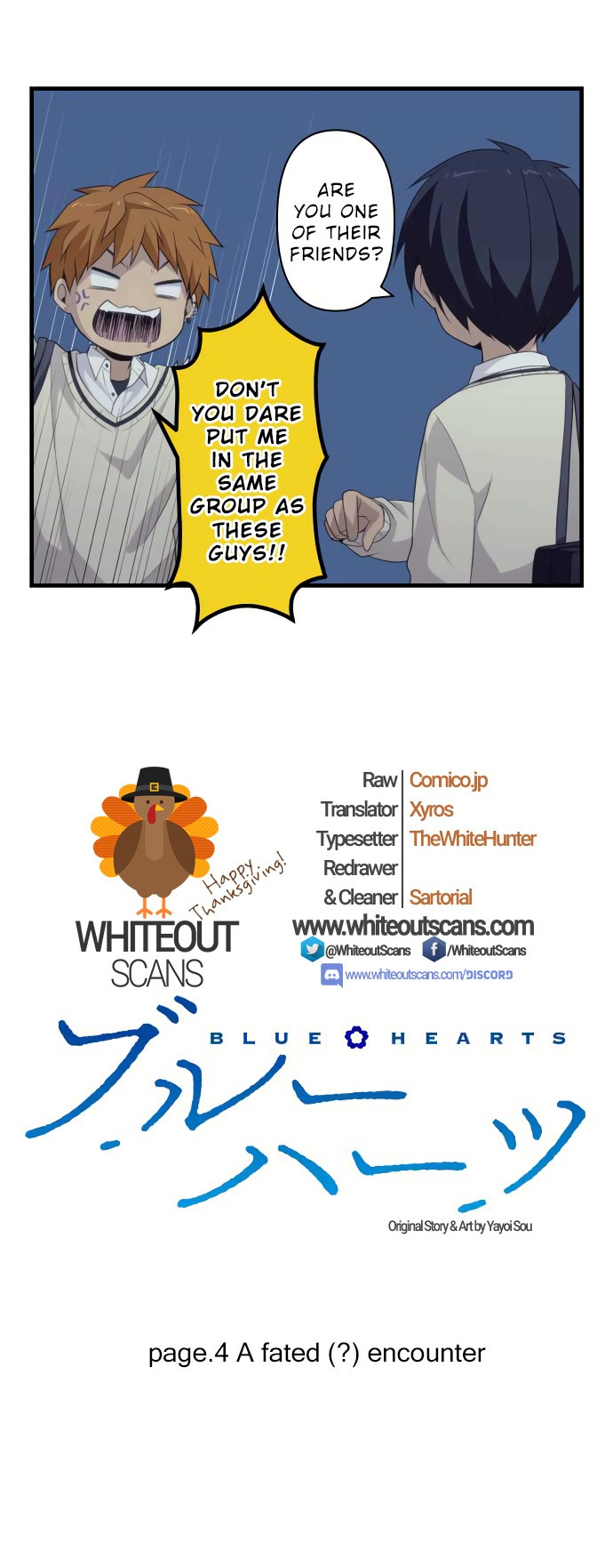Blue Hearts Chapter 4 page 2 - Chapter 4: A fated (?) encounter