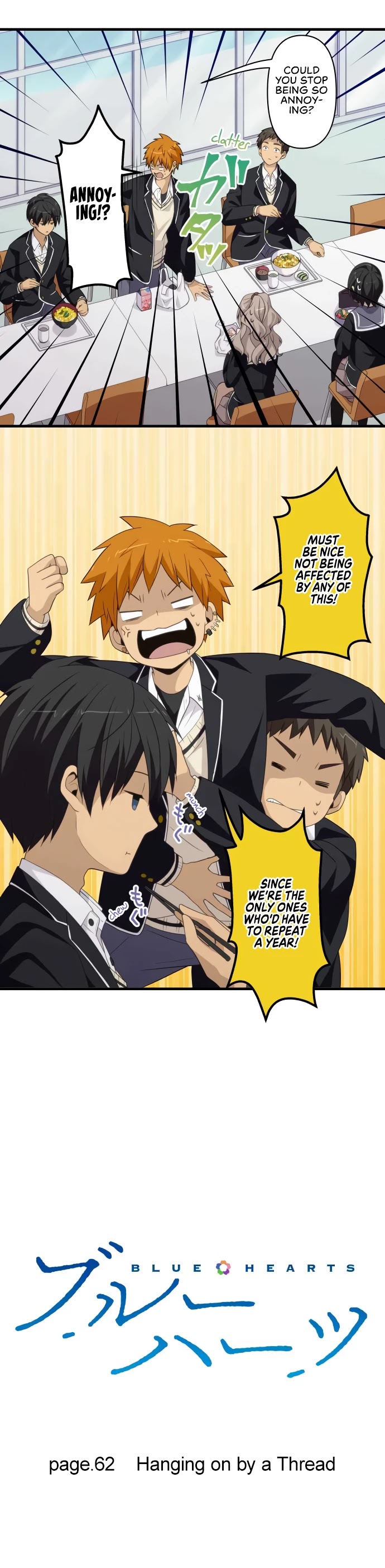 Blue Hearts Chapter 62 page 3 - Chapter 62: Hanging on by a Thread