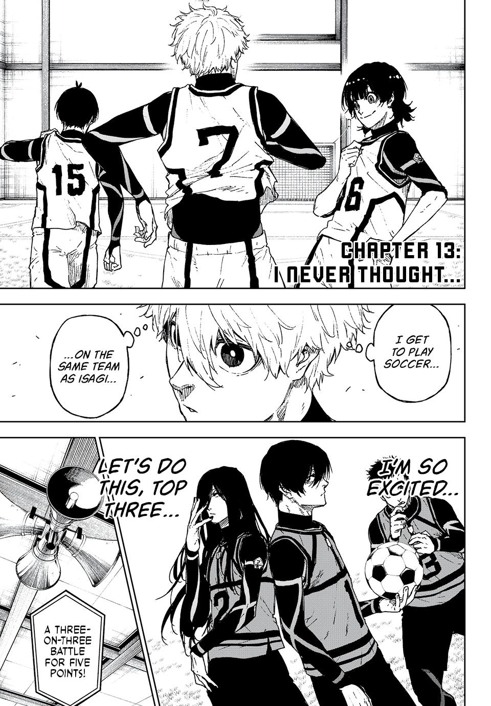 Blue Lock: EPISODE Nagi Chapter 13 page 1 - Chapter 13