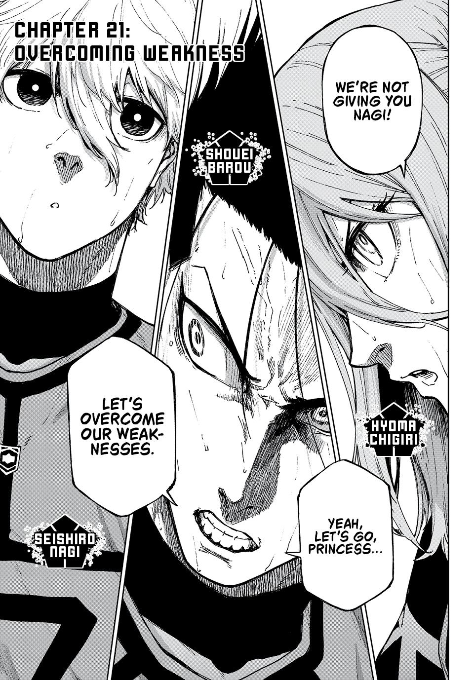 Blue Lock: EPISODE Nagi Chapter 21 page 1 - Chapter 21