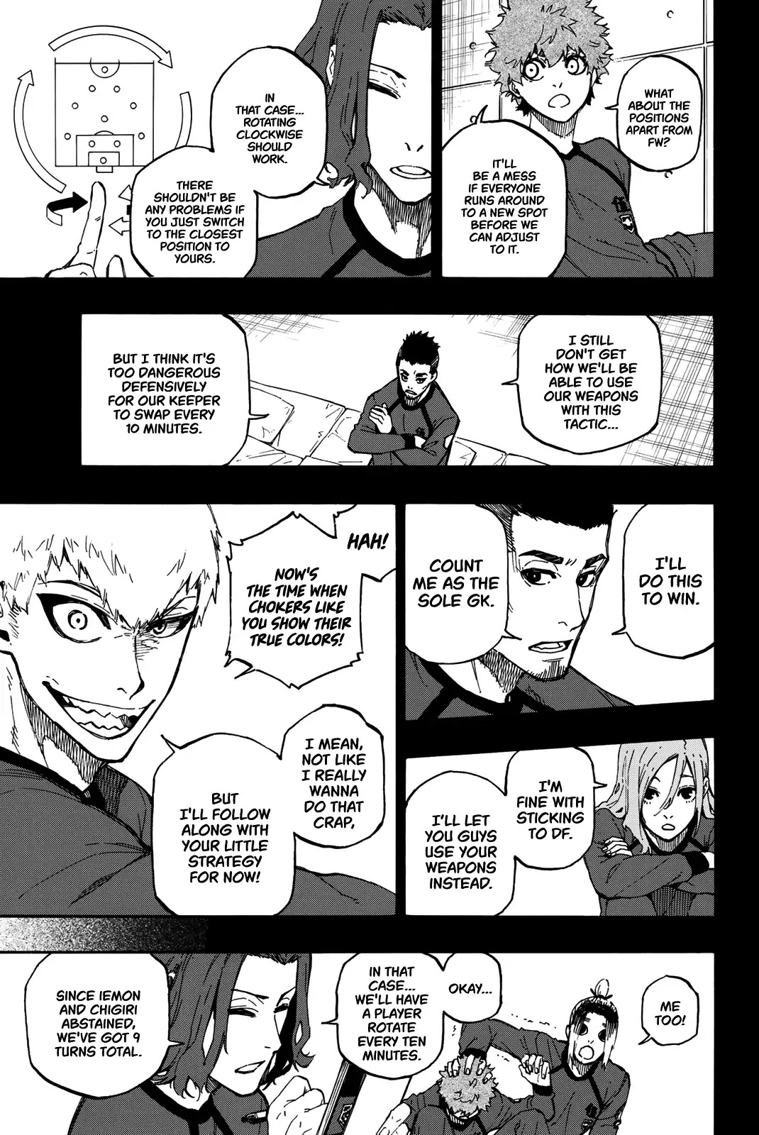 Blue Lock Chapter 10 page 6 - Chapter 10: "I'll Be The Next 9!" Tactic