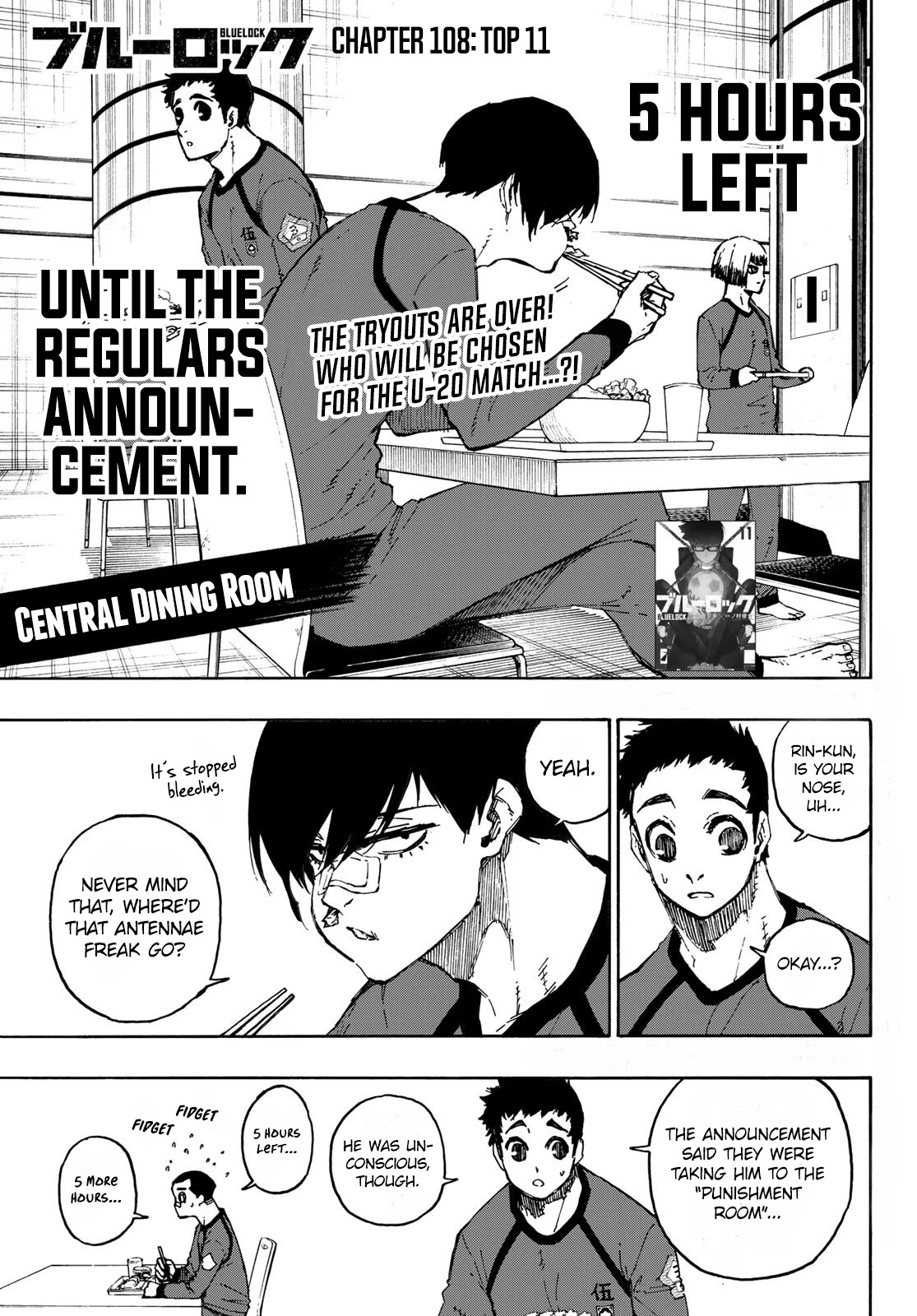 Blue Lock Chapter 108 page 1 - Chapter 108: Top 11