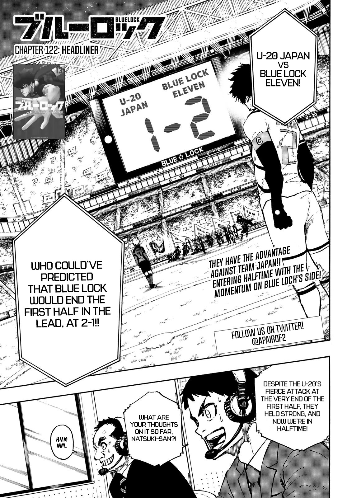 Blue Lock Chapter 122 page 1 - Chapter 122: Headliner