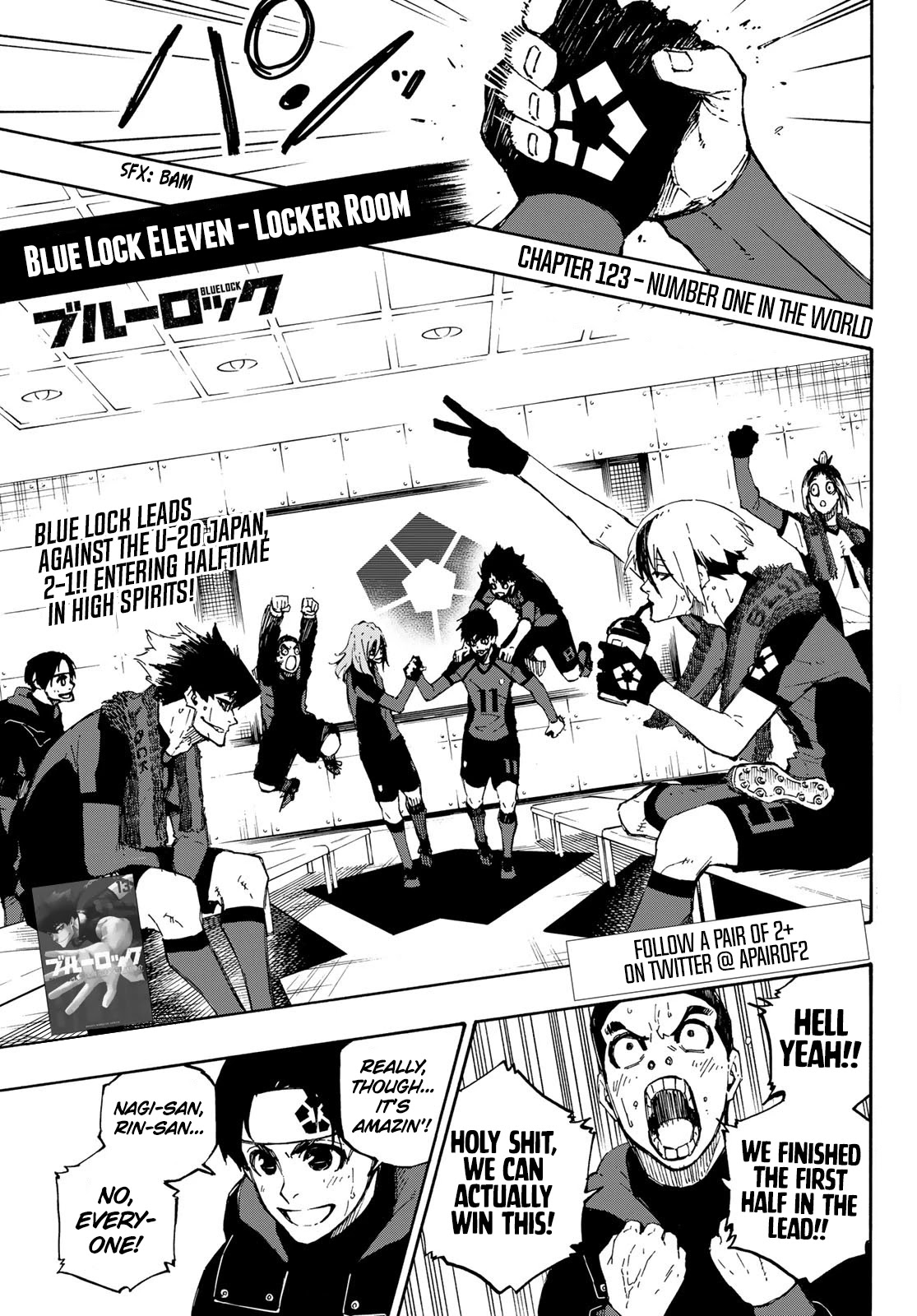 Blue Lock Chapter 123 page 1 - Chapter 123: Number One in the World