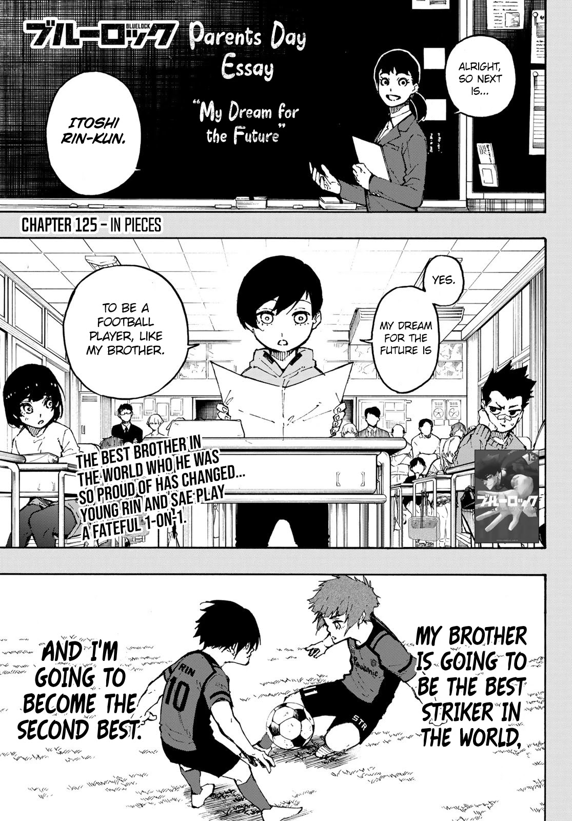 Blue Lock Chapter 125 page 1 - Chapter 125