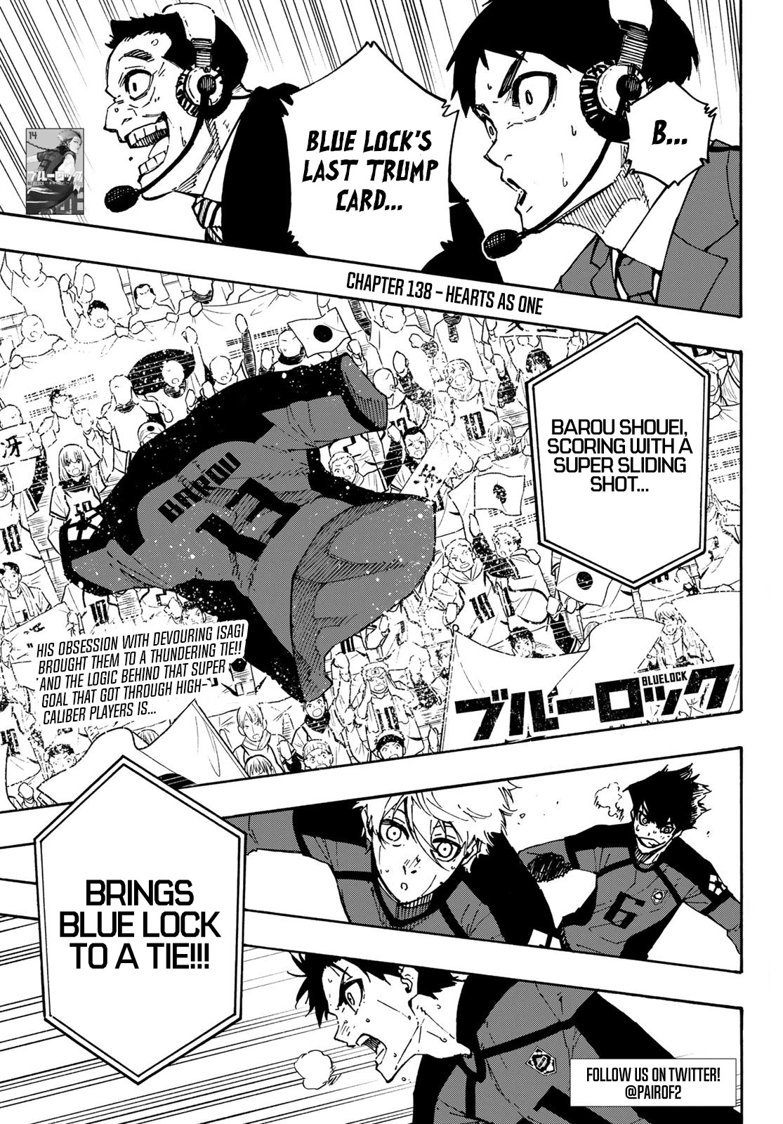 Blue Lock Chapter 138 page 2 - Chapter 138: Hearts as One